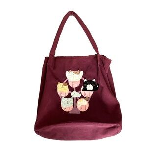 Hikosen Cara Tote Bag Cats Ferris Wheel